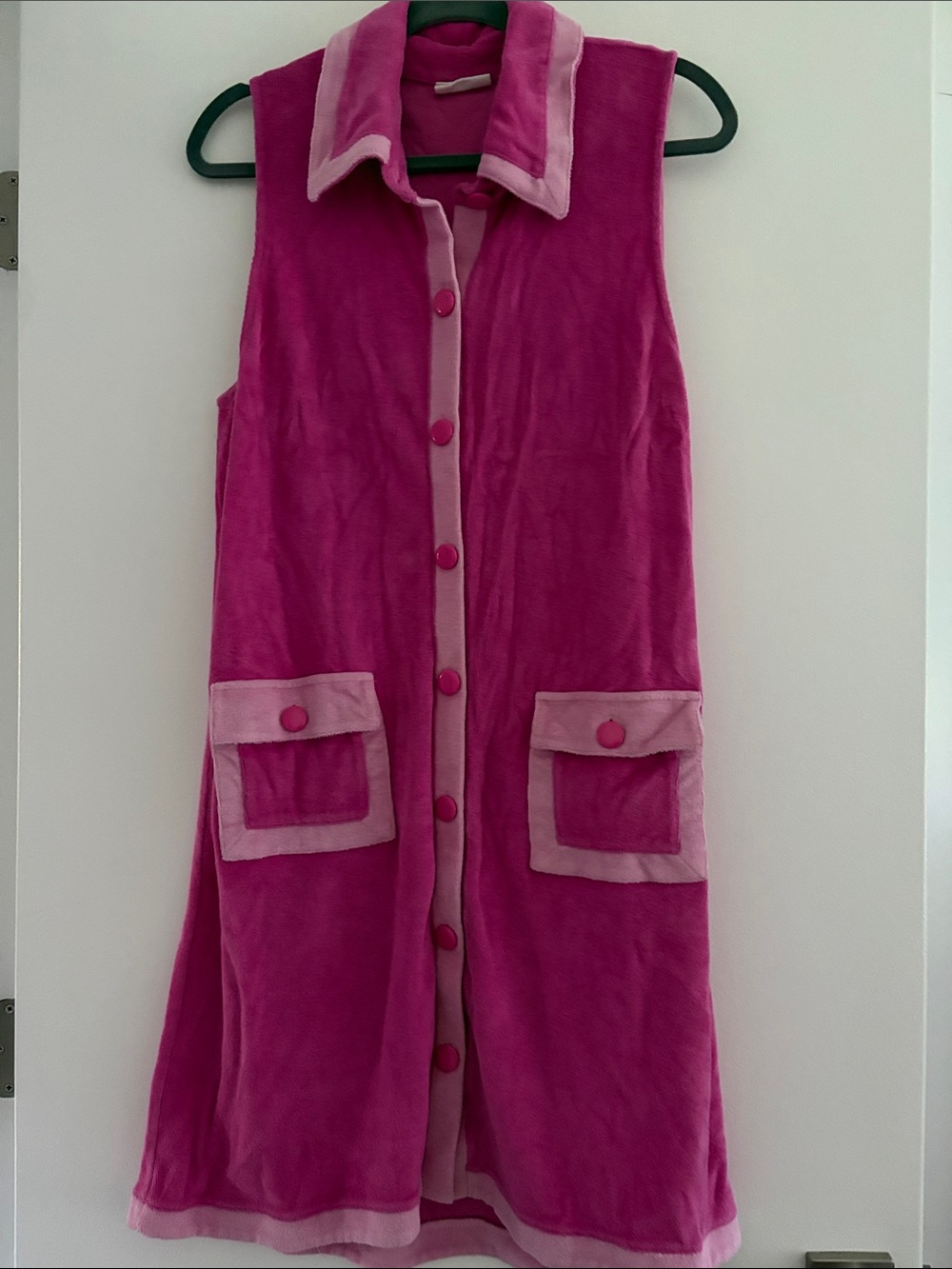 Pink Sleeveless Swim Cover-Up